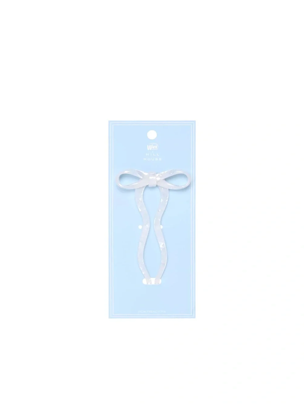 Limited Edition Hill House Bow French Hair Pin - White Pearl HTF